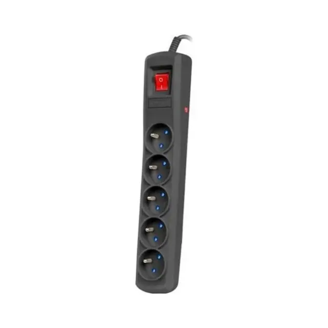 Armac Power Strip R5 5-socket Surge Protection 5m Black (R5/50/CZ)