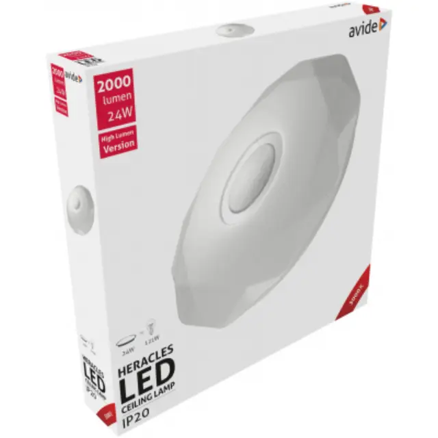Avide LED Μοντέρνα Πλαφονιέρα Οροφής Heracles 24W 395*66mm Θερμό 3000K 15.001.0567
