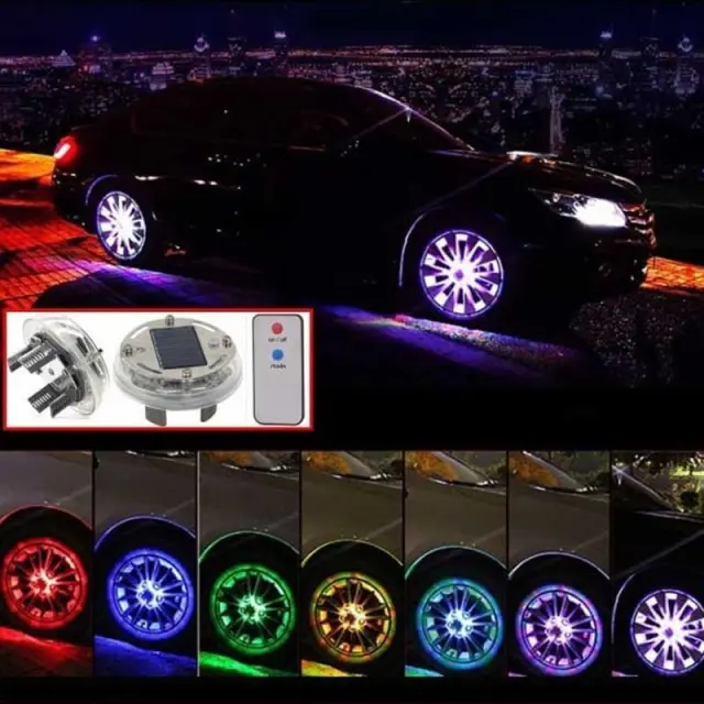 Διακοσμητικά φωτιστικά τροχών 4τμχ XF369 - Car wheel lights 10104