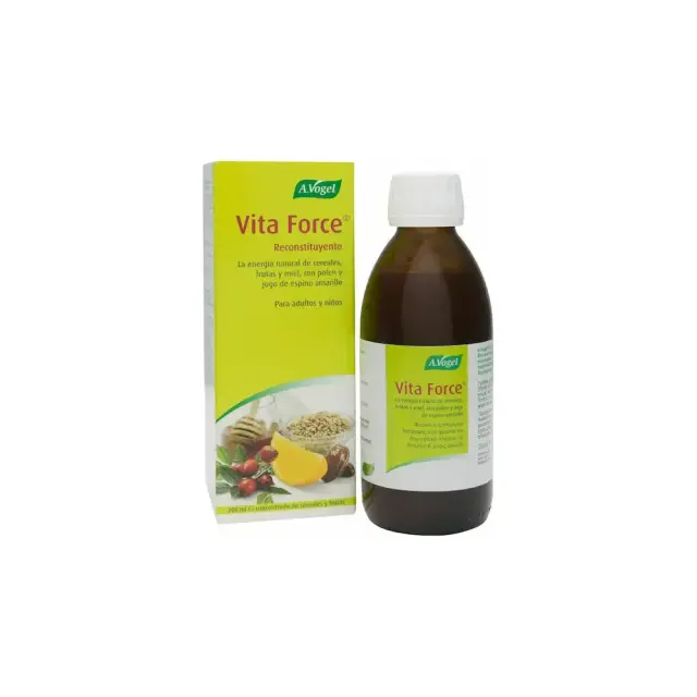 A. Vogel Vita Force Πολυβιταμινούχο Φυτικό Συμπλήρωμα Διατροφής με Εκχύλισμα Βύνης, Χυμούς Φρούτων & Φυσική Βιταμίνη E, 200ml