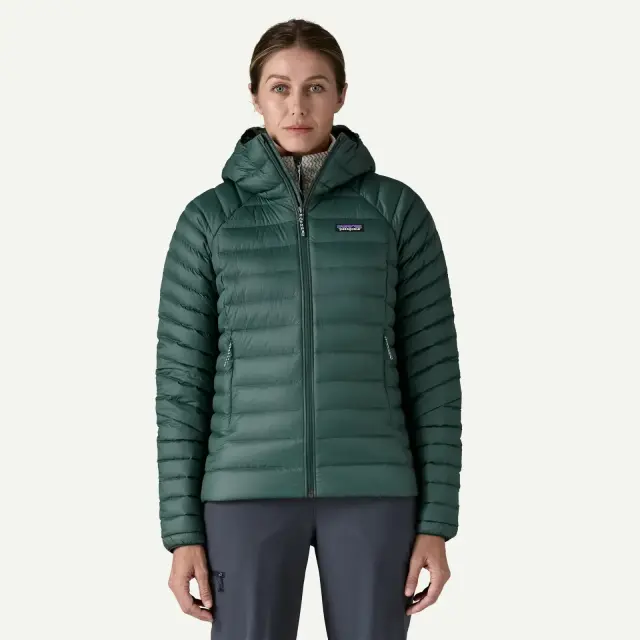 Patagonia Down Sweater Hoody Γυναικείο Πουπουλένιο Μπουφάν Virtually Blue - Small 2