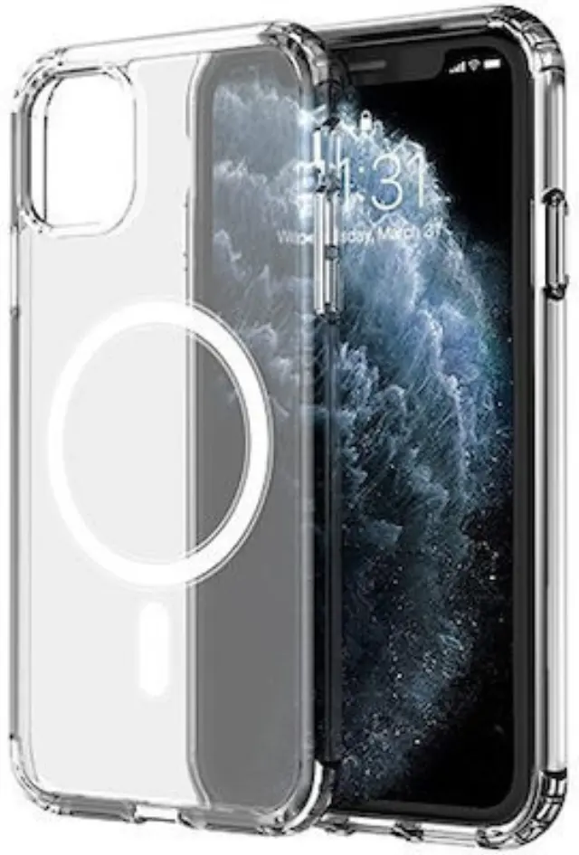 Θήκη TPU Σιλικόνης με MagSafe για iPhone 12-12 Pro - CLEAR