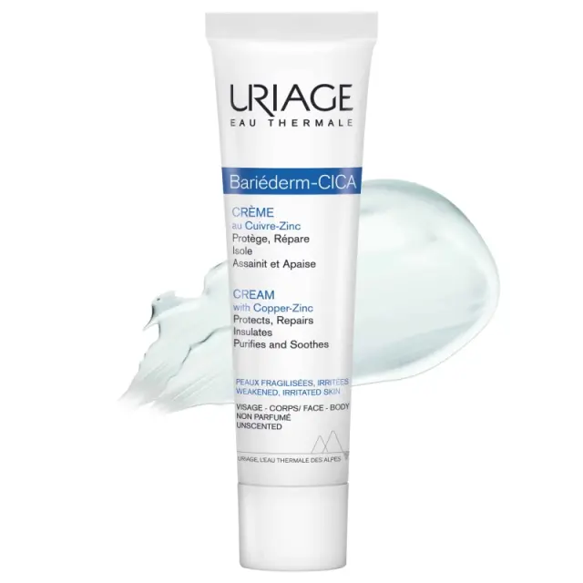 Uriage Bariederm Cica-Creme Reparatrice Cu-Zn Επανορθωτική Κρέμα για Όλη την Οικογένεια, για Πρόσωπο & Σώμα, 40ml