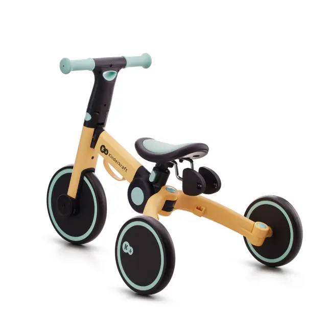 Kinderkraft 4Trike Τρίκυκλο και Ποδήλατο Ισορροπίας 3 σε 1 Honey 12+ Μηνών 3