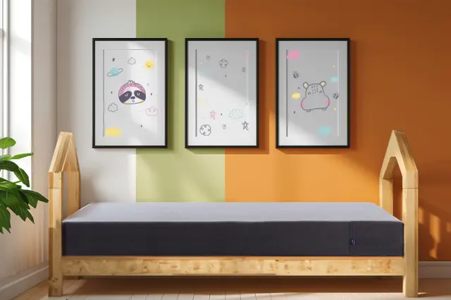 Stewehome Neva Montessori Παιδικό & Μονό Στρώμα Λευκό/Ανθρακί 100x200x16 cm