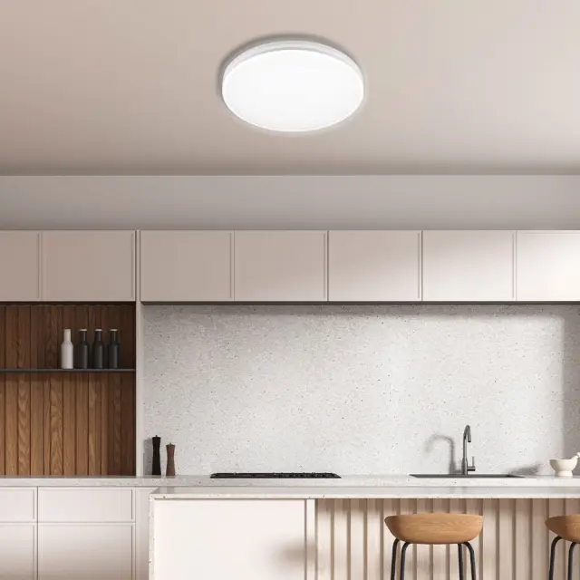 LED Στεγανό 12W-18W-24Watt NANCY Φωτιστικό Oροφής Πλαφονιέρα IP54 CCT Λευκό VIV005319 2