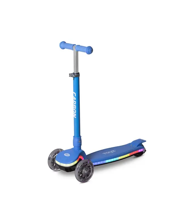 Toyz Πατίνι Carbon Ισορροπίας Τρίτροχο Αναδιπλούμενο με Led εώς 50kg Μπλε
