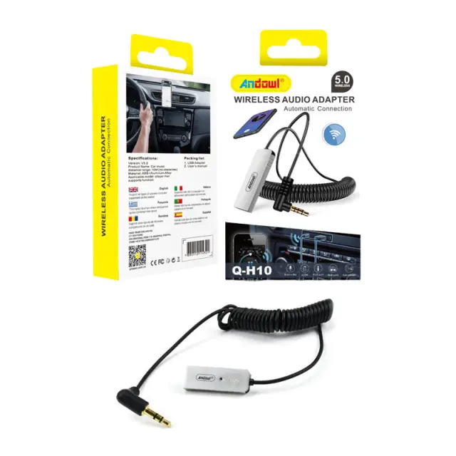 Andowl Bluetooth Car Kit Q-H10 για το Ταμπλό με USB Θύρα Φόρτισης 114321