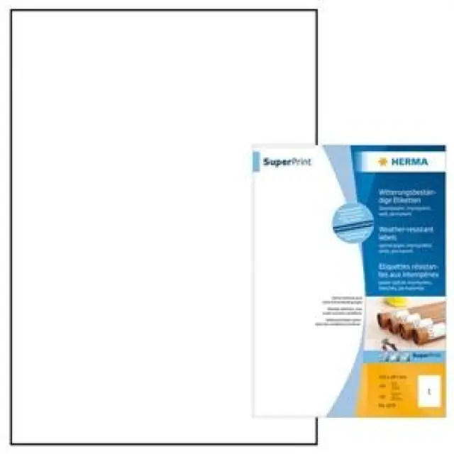 Ετικέτες Αυτοκ. Laser Οβάλ Herma No 4380 Λευκές 40,6χ25,4mm 900ετ. 25φ N