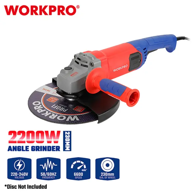 WORKPRO ΓΩΝΙΑΚΟΣ ΤΡΟΧΟΣ 2200W Φ230mm WP472004CE (PROFI)