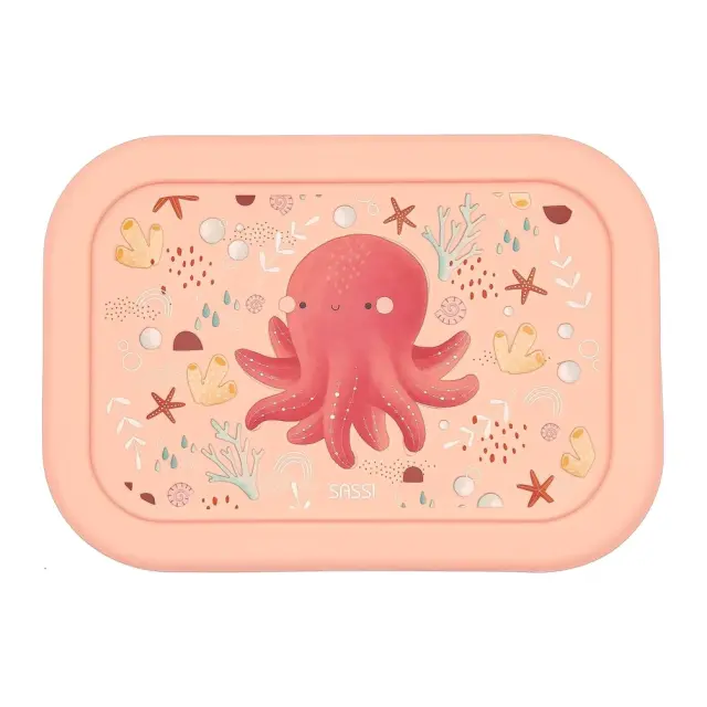 Sassi Φαγητοδοχείο Σιλικόνης με 3 Χωρίσματα Slurpy The Octopus 3