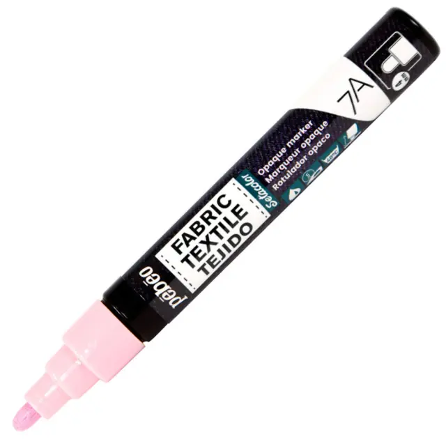Pebeo Μαρκαδόρος Υφάσματος Καλυπτικός Μύτη 4mm - 52 Pastel Pink