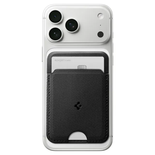 SPIGEN S314-3 SLIM FOLD TRIPOD MAGSAFE UNIVERSAL MAGNETIC CARD HOLDER BLACK 3