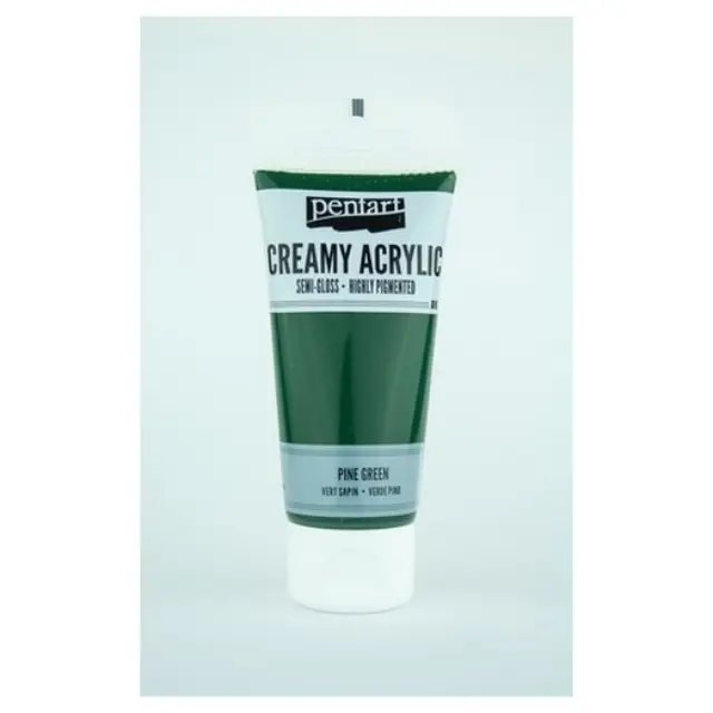 Χρώμα ακρυλικό Creamy Semi-Gloss 60ml Pentart - Pine green