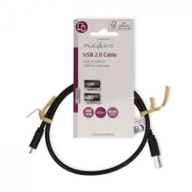 Καλώδιο USB High-Speed A αρσ. - USB Micro-B αρσ., 0.50m 3