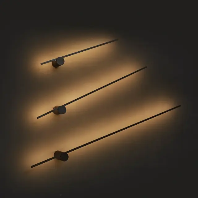 Oscar 04455/WA/B/W/90 Φωτιστικό τοίχου Led μαύρο 3000k 2