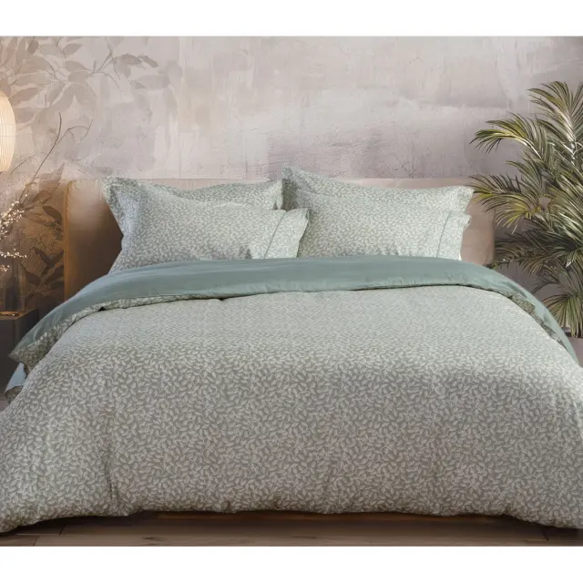 ΣΕΤ ΣΕΝΤΟΝΙΑ ΥΠΕΡΔΙΠΛΑ CALMING 240X270 NEF-NEF HOMEWARE, 100% BAMBAKI - Sage Green (039563)