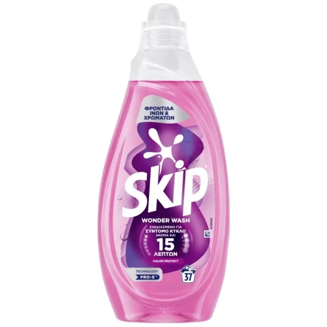 Skip Wonder Wash Color Protect Υγρό Απορρυπαντικό Ρούχων 37 Μεζούρες