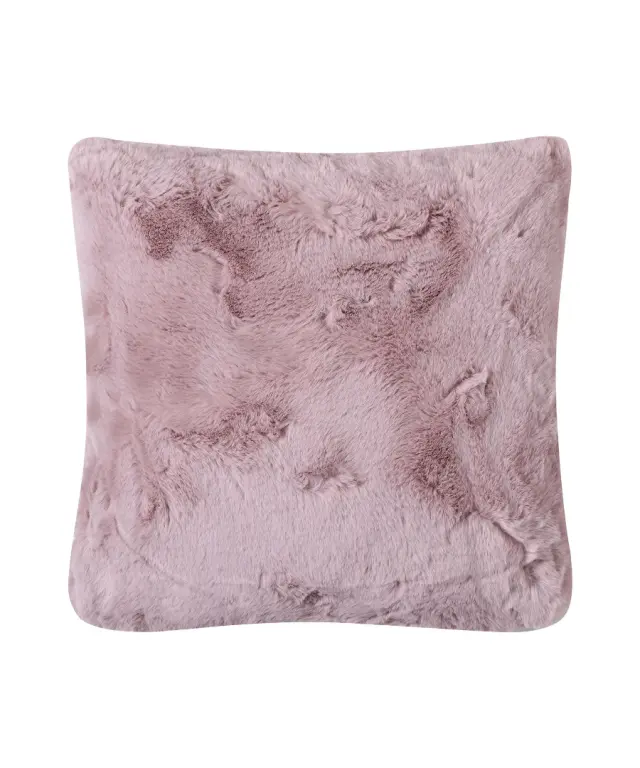 ΜΑΞΙΛΑΡΟΘΗΚΗ RABBIT FUR ΜΕ ΓΕΜΙΣΗ (45cm x 45cm) PINK/GREY - -