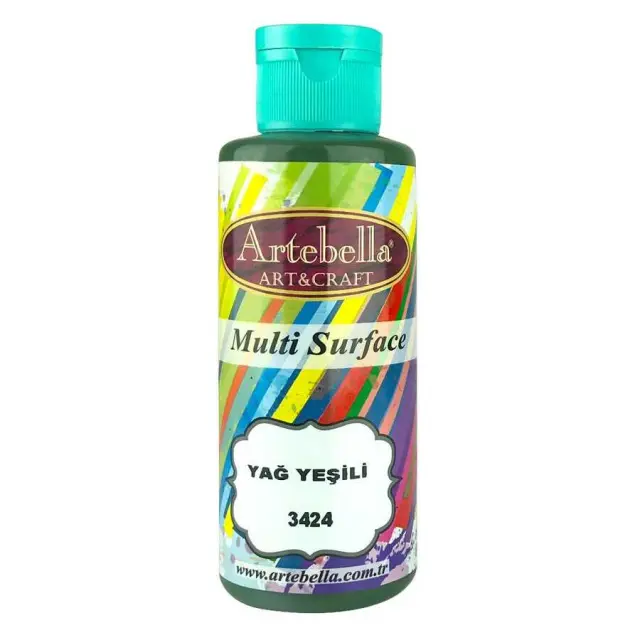 Artebella Ακρυλικό Χρώμα Multi Surface - 3424 Oil Green - 130ml