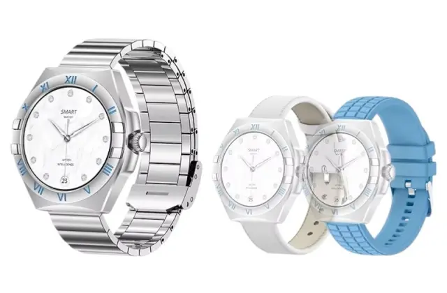 Σετ Smartwatch με 3 λουράκια - LG80 Mini - 065066 - Blue 2