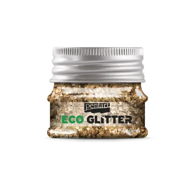 ECO Glitter Pentart, Rose Gold confetti 15gr 2