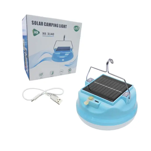 Φορητό Φωτιστικό με Ηλιακό Πάνελ XK-3140 - Solar Camping Light 0102147