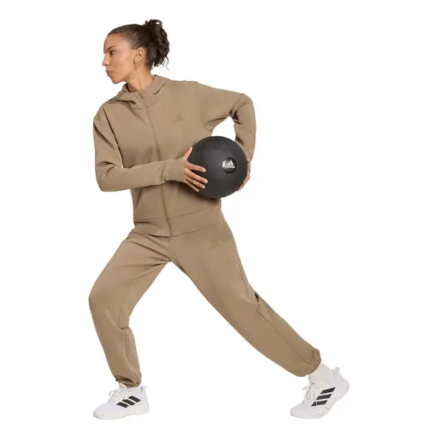 adidas Sportswear Women's Designed 4 Training Workout Full-Zip Hoodie Μπεζ KS3301 (adidas Sportswear) 3