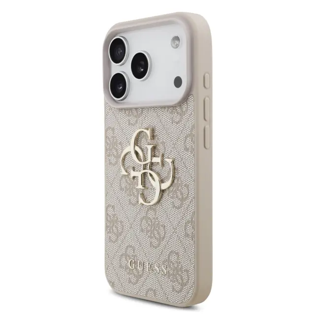 Guess PU 4G Metal Logo Case for iPhone 17 Pro Pink 2