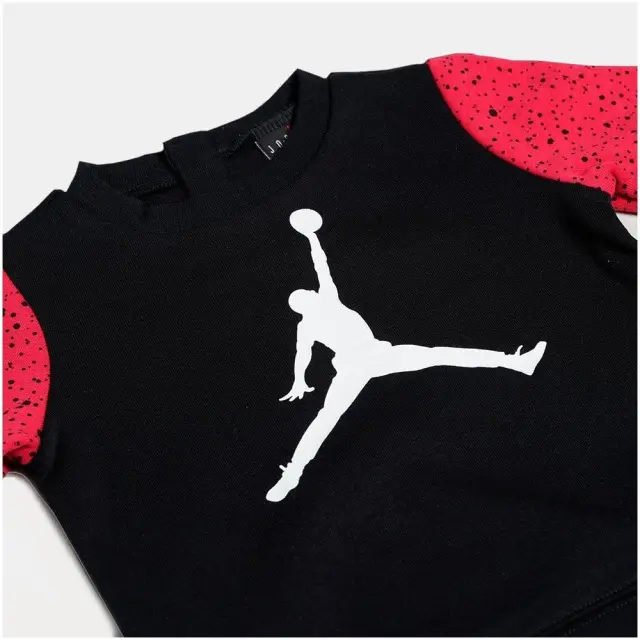 Jordan Jumpman Fleece ΒΡΕΦΙΚΗ ΦΟΡΜΑ (65B817-023) - Μαύρο-Κόκκινο - 12-18 μηνών 3