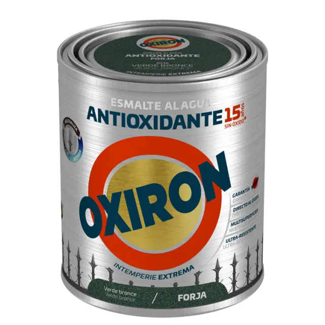 Χρώμα Αντισκωριακό Νερού TITAN OXIRON LISO FORJA AGUA VERDE 750ml