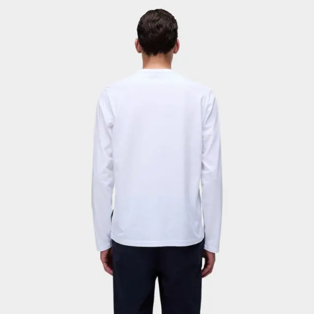 Napapijri - Ανδρική Μακρυμάνικη Μπλούζα T-Shirt NP0A4HN7-002 Λευκό - 3XL 2