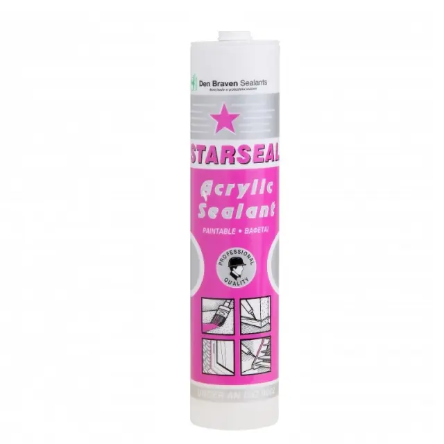 Den Braven Starseal Ακρυλικό Σφραγιστικό Λευκό 260ml 9578