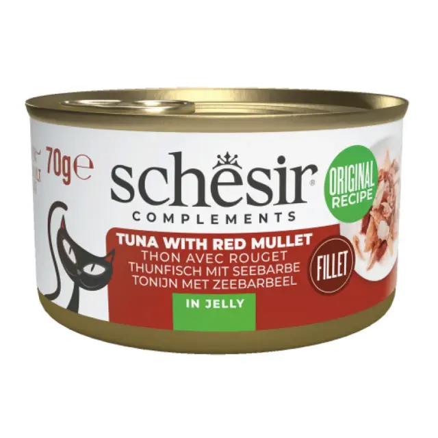 SCHESIR Complements Tuna with red mullet in jelly - wet cat food - 70g