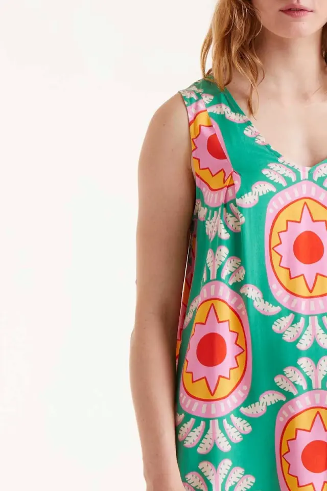 COMPANIA FANTASTICA SHORT DRESS (52C-12106-MULTICOLOR) - XS 3