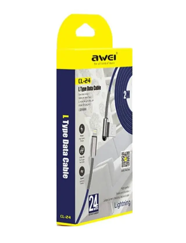 Καλώδιο φόρτισης & data - Lightning - CL-24L - AWEI - 2m - 888179 2