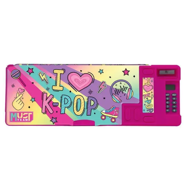 Κασετίνα Must Team Με Μαγνητικό Κούμπωμα 26X9X3.2εκ I Love K-Pop/ 0586132I (Must)
