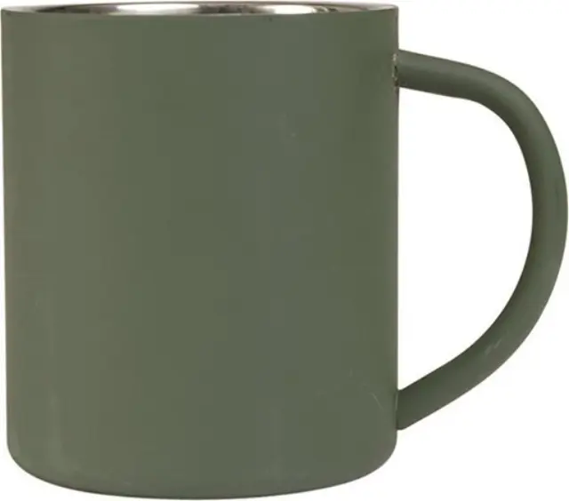 Mil-Tec Drinking Cup Insulated 450 Ml-Κούπα Ματ Λαδί από Aνοξείδωτο Ατσάλι - 06-Χακί-Olive Green 2