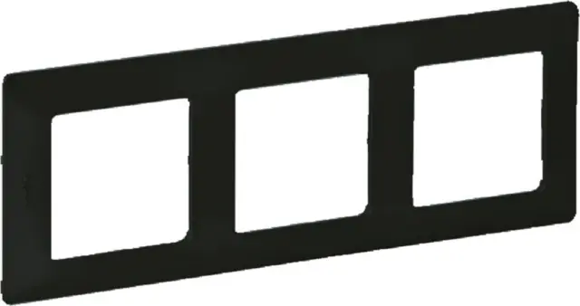 3 GANG PLATE MAT BLACK VALENA LIFE