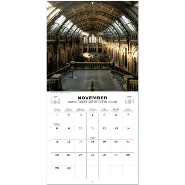 HMEΡΟΛΟΓΙΟ ΤΟΙΧΟΥ LONDON 2027 30X30 CALENDAR CP27073 3