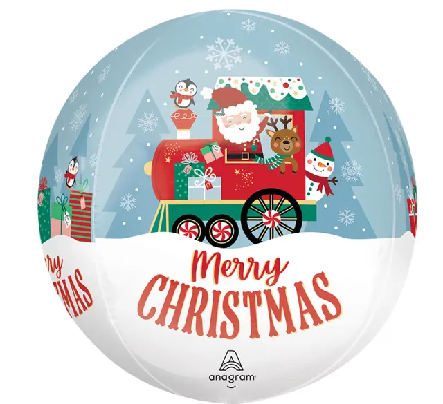 Μπαλόνι Orbz 16 Σφαίρα North Pole Express / 38 εκ x 40 εκ