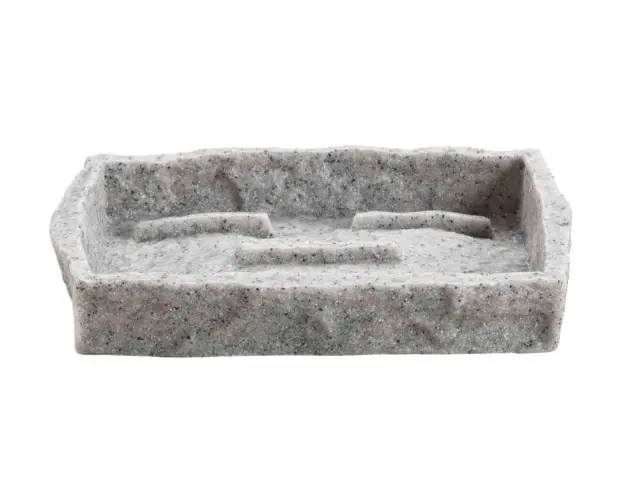 Θήκη για σαπούνι Stony Douceur d'intérieur με διαστάσεις 14.1x9.9x2.2cm - Grey 1802252