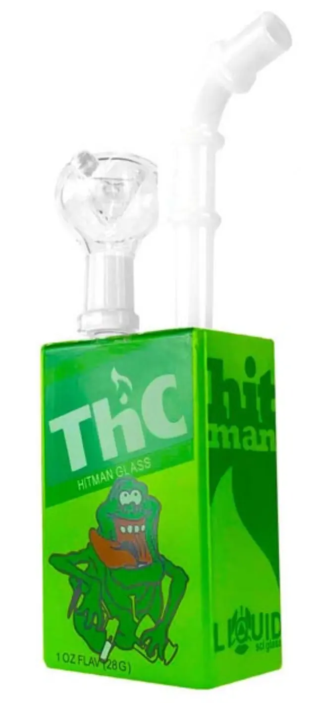 Γυάλινο Bong Juice Glass Cartoon THC Frog Πράσινο - 19cm 3