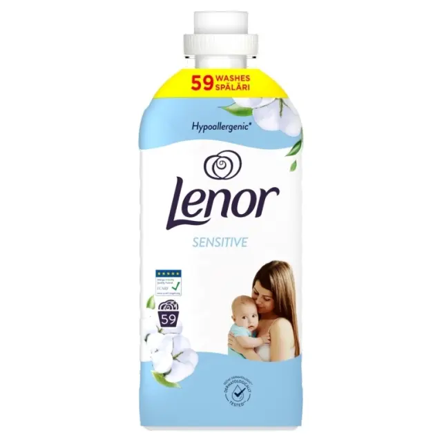 Lenor Sensitive Μαλακτικό Υποαλλεργικό Συμπυκνωμένο 59 Μεζούρες