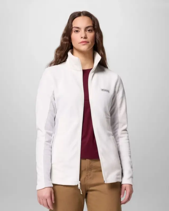 Columbia Basin Trail III Γυναικεία Fleece Ζακέτα Λευκή / Γκρι 3