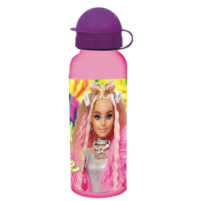 Gim Παγούρι Αλουμινίου 520ml Barbie (214079) Ροζ