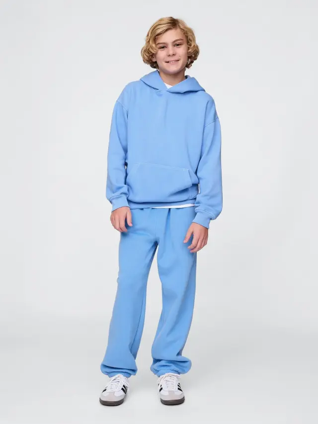 Μπλε Παιδικό Vintage Soft Baggy Παντελόνι Φόρμας Union blue