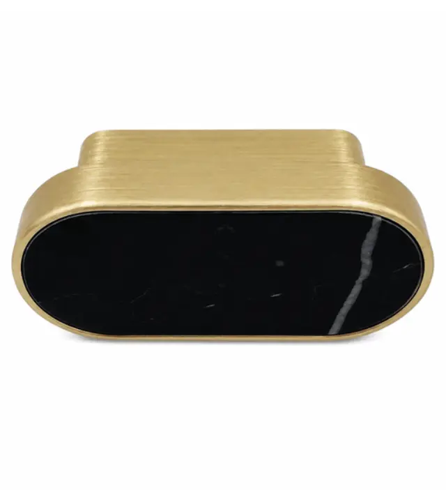 ΛΑΒΗ HERAJJES BOHIO ART.880 ΧΡΥΣΟ ΜΕ ΜΑΥΡΟ ΜΑΡΜΑΡΟ 32mm 2