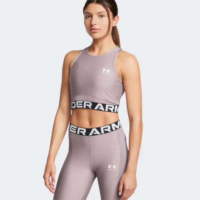 Under Armour HeatGear Rib Tank (1388694-015) - Μώβ