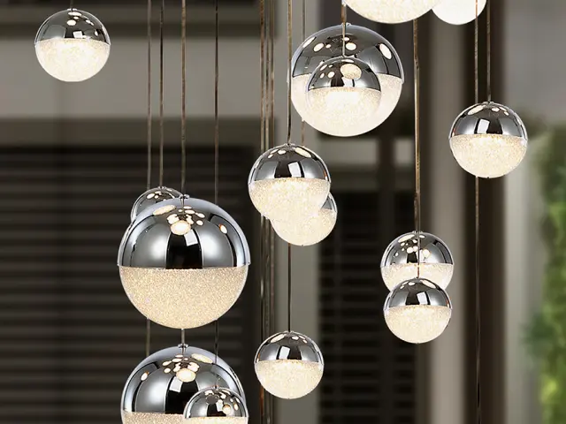 SPHERE LARGE LAMP Ø80 27L CHROME φωτιστικό κρεμαστό Χρώμιο 3